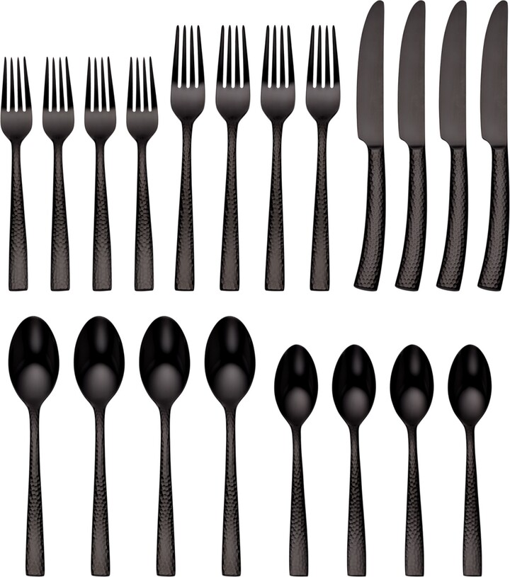 Hampton Forge Argent Orfevres Paris Hammered Gunmetal 20-Pc. Flatware Set, Service for 4