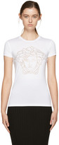 Versace - T-shirt clouté blanc Medusa 