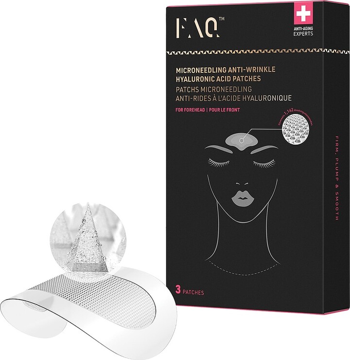 Foreo FAQ Microneedling Anti-wrinkle Hyaluronic Acid Patches For Forehead 3 Pack in Beauty: NA