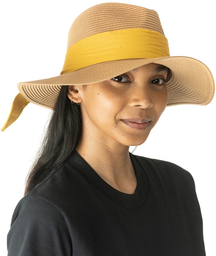 NINE WEST Womens Packable Adjustable Fedora Hat 