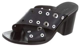 Rag & Bone Embellished Leather Slide Sandals