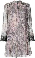 Thumbnail for your product : Just Cavalli lace trim printed dress