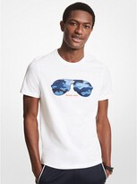 Thumbnail for your product : Michael Kors Camo Aviator Print Cotton T-Shirt