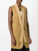 Thumbnail for your product : MM6 MAISON MARGIELA shawl lapel sleeveless jacket