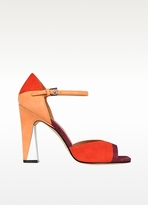 Thumbnail for your product : Sigerson Morrison Corista Suede and Lucite Open-Toe Sandal