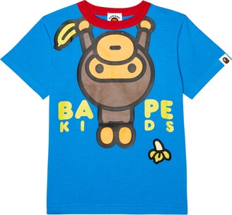 Bape Kids Printed cotton-blend T-shirt
