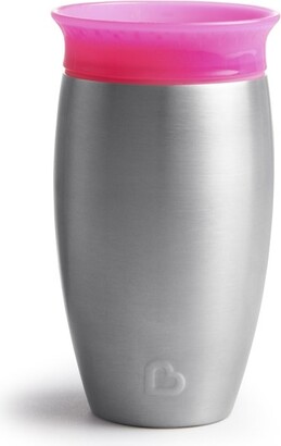 Munchkin Stainless Miracle 360˚ Sippy Cup 10 Oz Pink