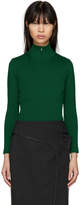 Thumbnail for your product : Balenciaga Green High Neck Underwire Zip Sweater