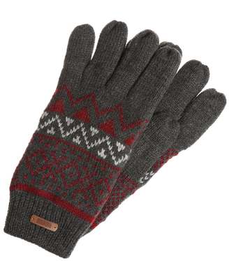 Pier 1 Imports Gloves dark grey melange/bordeaux