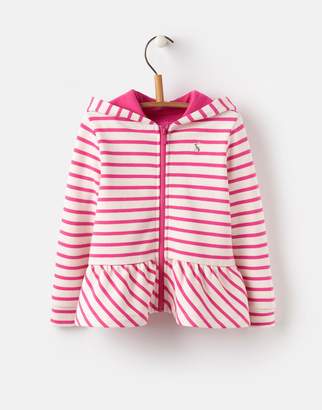 Joules Clothing Bright Pink Stripe Hadley Sweatshirts