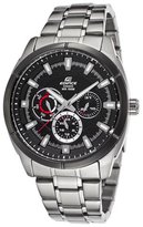 Thumbnail for your product : Casio Men's Edifice Steel Bracelet Black Textured Dial