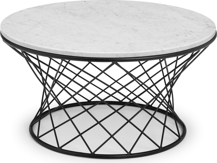 Dunelm Trevi Real Marble Coffee Table White ShopStyle