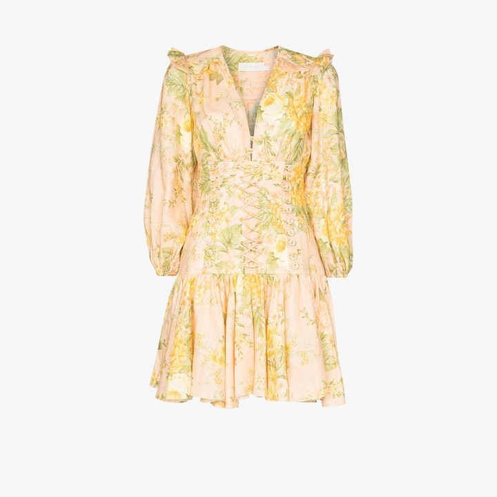 Zimmermann Amelie floral print corset dress ShopStyle