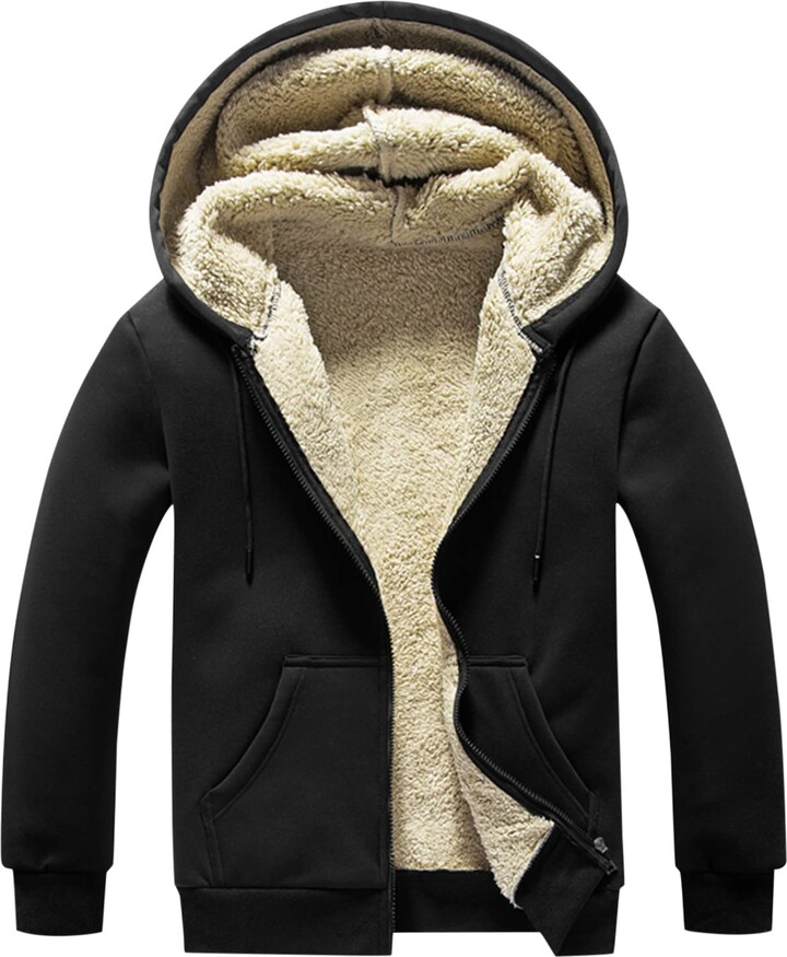 men's sweater with fur inside