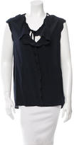 Thumbnail for your product : Vanessa Bruno Sleeveless Silk Top