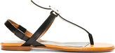 Thumbnail for your product : Chloé Black Leather T-Strap Sandals