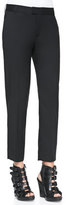 Thumbnail for your product : Band Of Outsiders Straight-Leg Slit-Cuff Ankle Pants