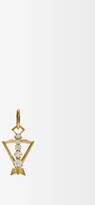 Thumbnail for your product : Jade Trau Sagittarius Diamond & 18kt Gold Zodiac Charm
