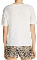 Thumbnail for your product : Maje Timeline Floral-Embroidered Tee