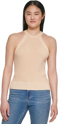 Calvin Klein Women's Sweater Knit Halter Top