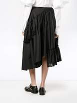 Thumbnail for your product : Simone Rocha lace-trimmed ruffle skirt