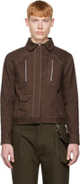 Thumbnail for your product : Carlota Barrera Brown Contrast Stitch Jacket