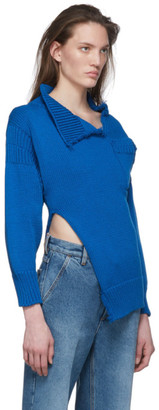 Marni Blue Look 26 Distressed Knit Sweater