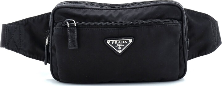 Prada Front Pocket Belt Bag Re-Nylon with Saffiano Leather