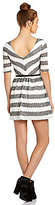 Thumbnail for your product : Jodi Kristopher V-Neck Striped Knit Dress