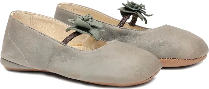 Pépé Flower-Appliqué Ballerinas