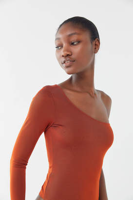 Out From Under Ribbed One-Shoulder Bodysuit