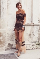 Thumbnail for your product : For Love & Lemons Antigua Maxi Skirt in Nude/Black