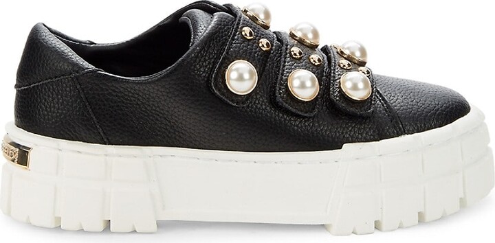 KARL LAGERFELD PARIS Evelyn Imitation Pearl Embellished Sneaker, $74 |  Nordstrom | Lookastic