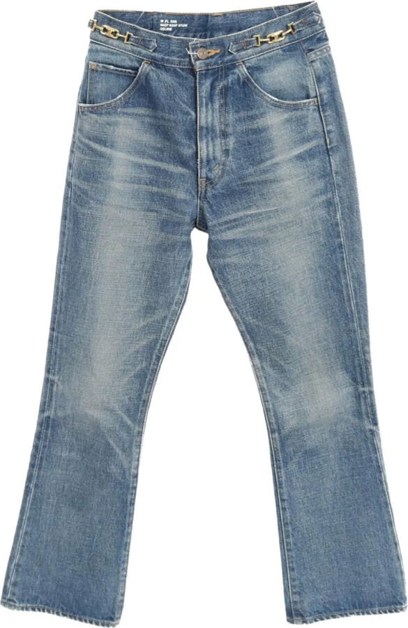 Céline Pre-Owned 2010s Triomphe chain-detail jeans