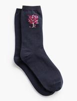Thumbnail for your product : Talbots Hearts Family Tree Trouser Socks
