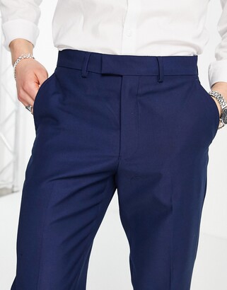 French Connection slim fit plain suit pants