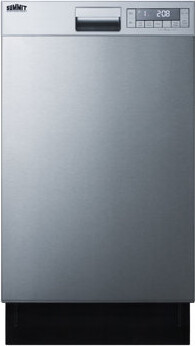 Summit Appliance Summit 18" 49 dBA Built-In Full Console Dishwasher with Sound Absorption Technology
