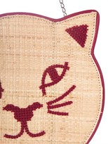 Thumbnail for your product : Charlotte Olympia Pussycat embroidered shoulder bag