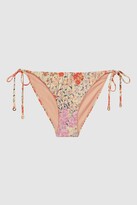 Thumbnail for your product : Reiss Tie Side Floral Bikini Bottoms