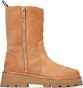 Thumbnail for your product : Jimmy Choo 30mm Bayu suede & shearling ankle boots