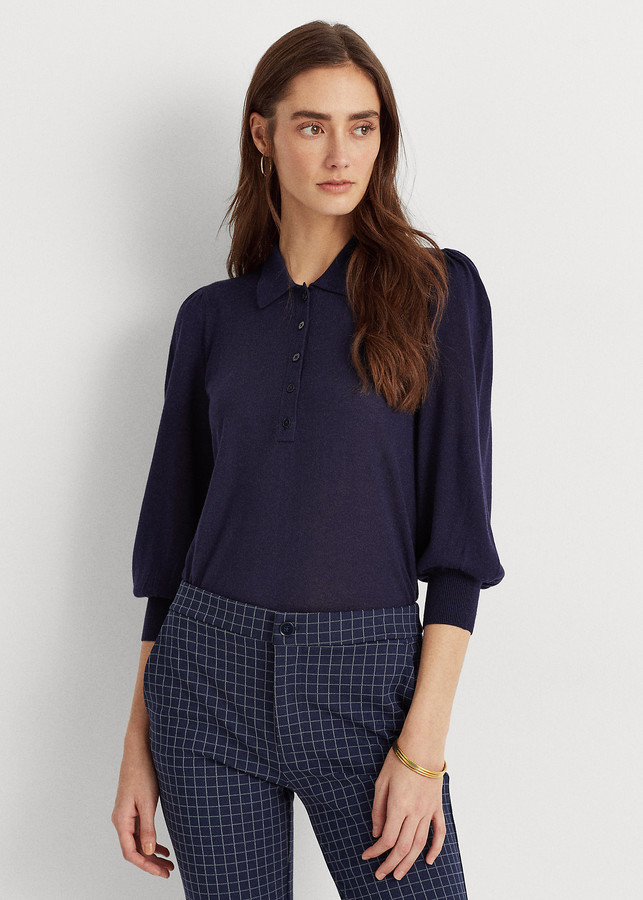 ralph lauren puff sleeve sweater