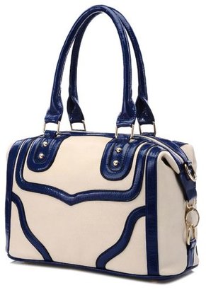 MG Collection Lacole Blue Doctor Shoulder Bag
