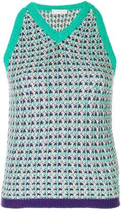 Etro sleeveless knitted top