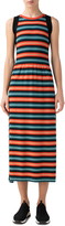Thumbnail for your product : Akris Punto Stripe Rib Sleeveless Merino Wool Dress