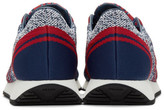 Thumbnail for your product : Prada Red and Navy Knit Sport Sneakers