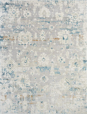 Bungalow Rose Dinovo Gray Area Rug