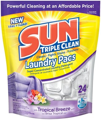 Sun Triple Clean Laundry Detergent Pacs