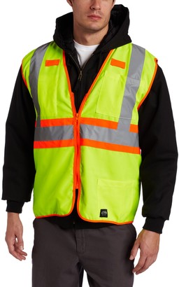 Key Apparel Key Industries Men's ANSI II Class 2 Hi-Visibility Solid Vest High-Vis Yellow Large