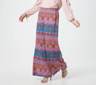 Tolani Collection Petite Printed Pull-On Woven Palazzo Pants