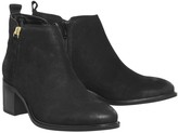 Thumbnail for your product : Office Algebra Side Zip Ankle Boots Black Leather